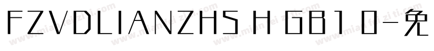 FZVDLIANZHS H GB1 0字体转换